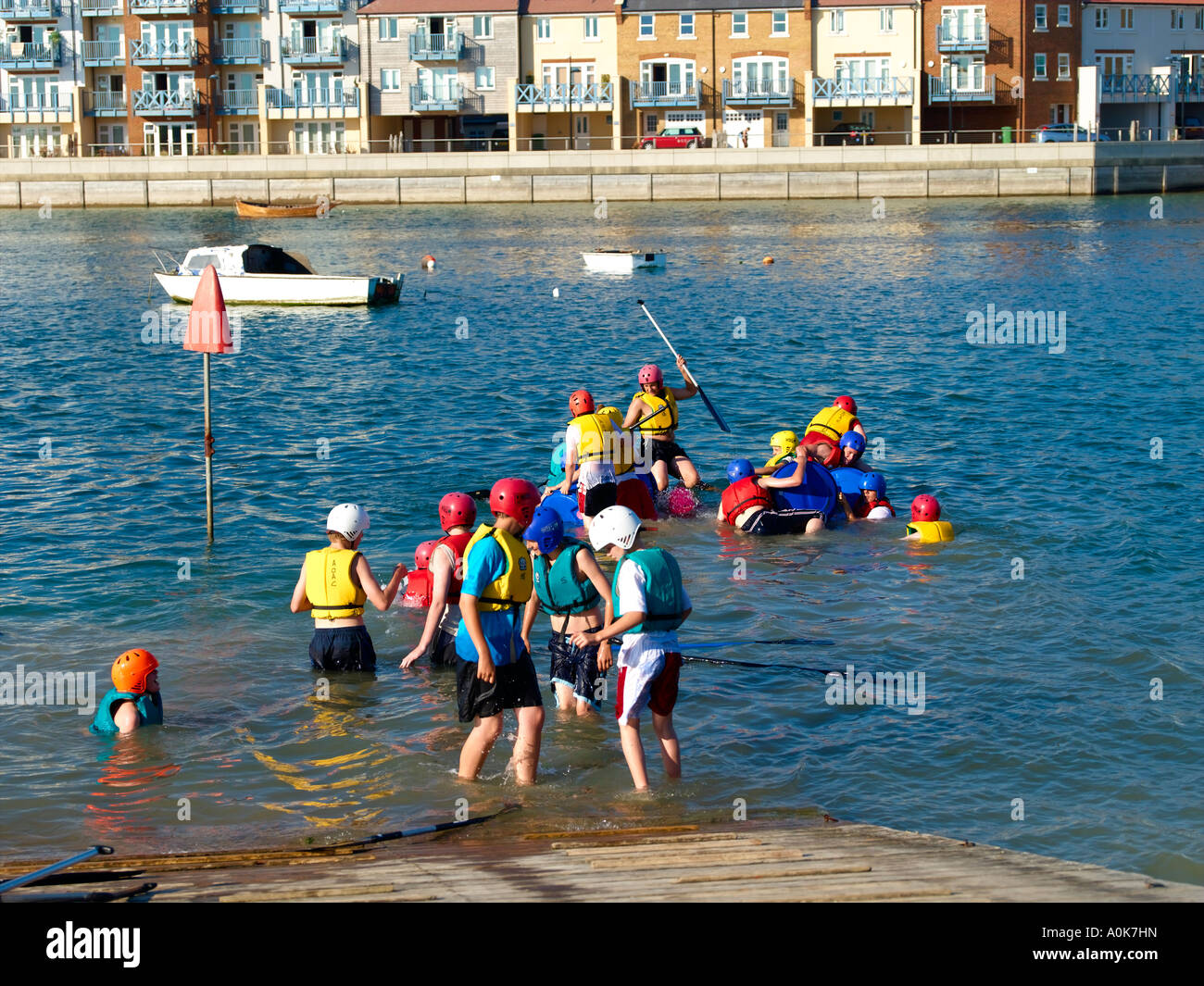 Shoreham By Sea, Fluss Adur Stockfoto