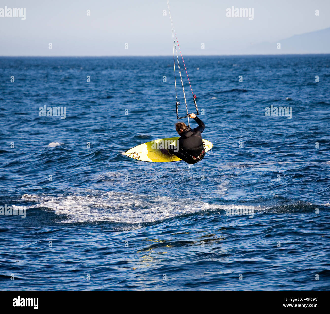 Kite-Surfen Victoria British Columbia Kanada Stockfoto