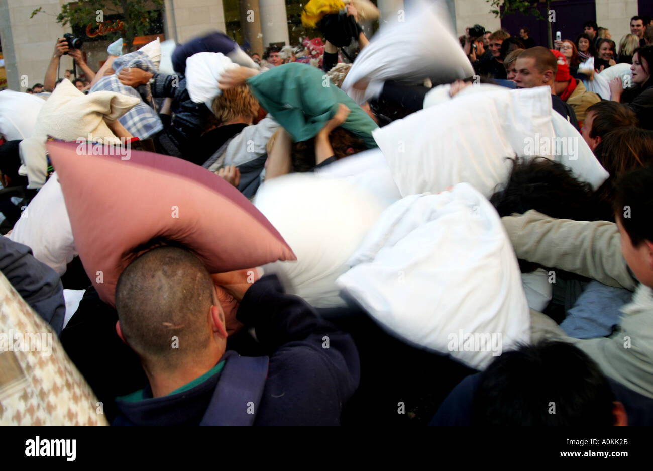 Pillow Fight Club, St Pauls, London Stockfoto