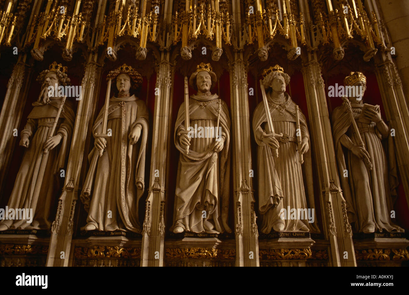 Der Chor im York Minster in York, England Stockfoto