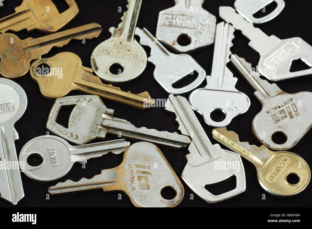 Sammlung von alten Tür Schlüssel St Jude Schutzpatron der verlorenen Dinge dsc 9897 Stockfoto