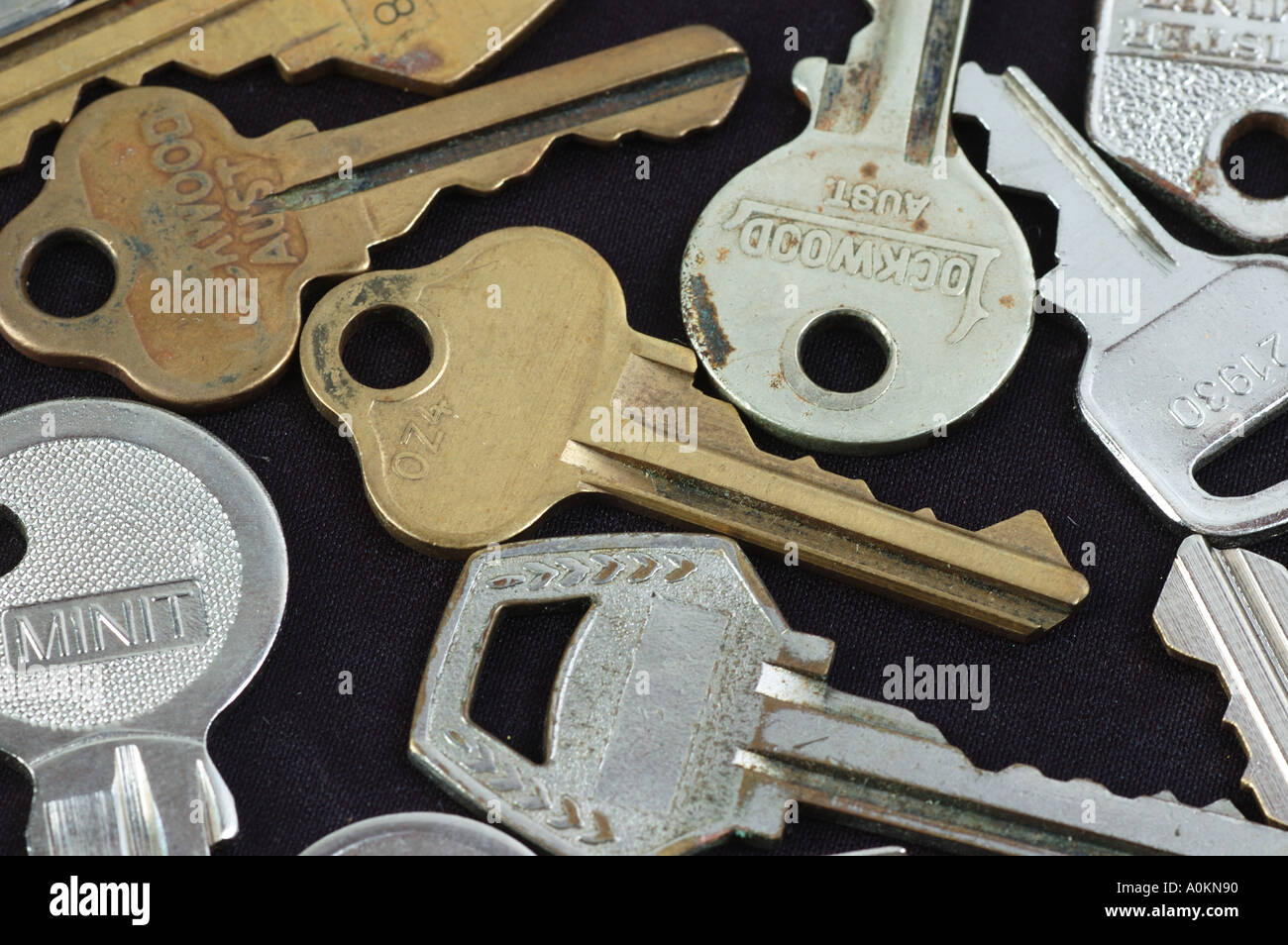 Sammlung von alten Tür Schlüssel St Jude Schutzpatron der verlorenen Dinge dsc 9901 Stockfoto