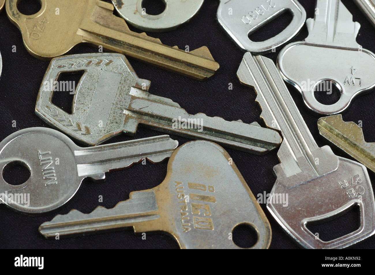 Sammlung von alten Tür Schlüssel St Jude Schutzpatron der verlorenen Dinge dsc 9902 Stockfoto