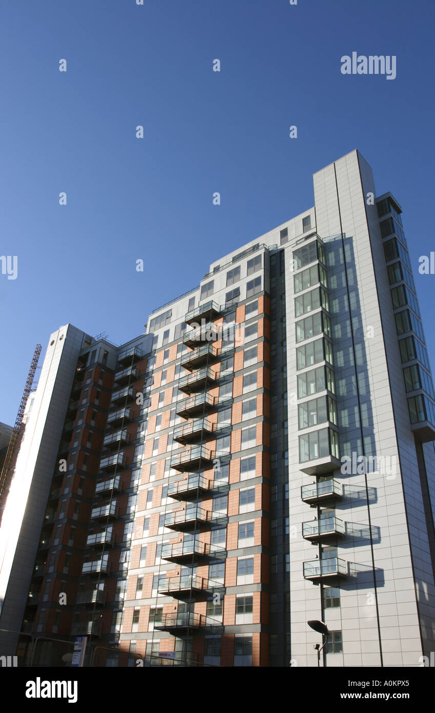 Moderne Hotels/Apartments in Leeds, West Yorkshire Stockfoto