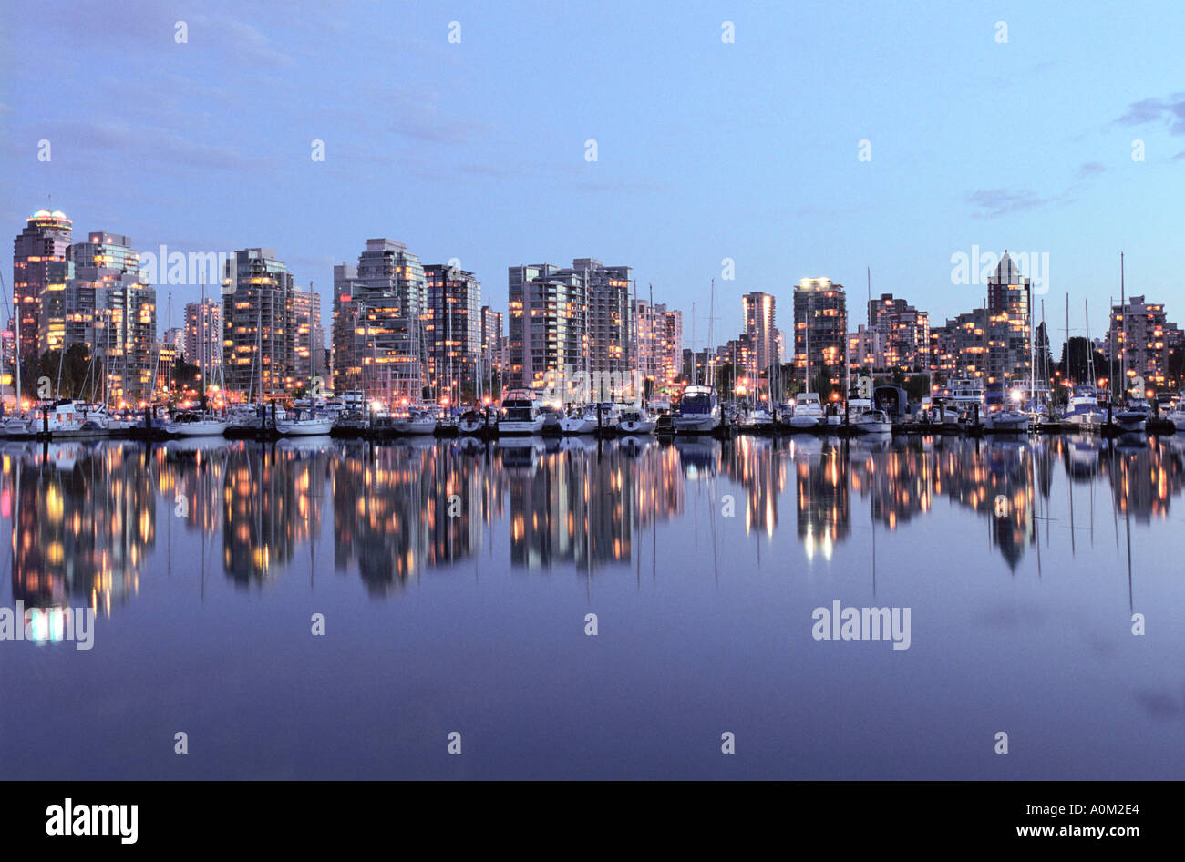 Vancouver British Columbia Kanada Coal Harbour Stockfoto