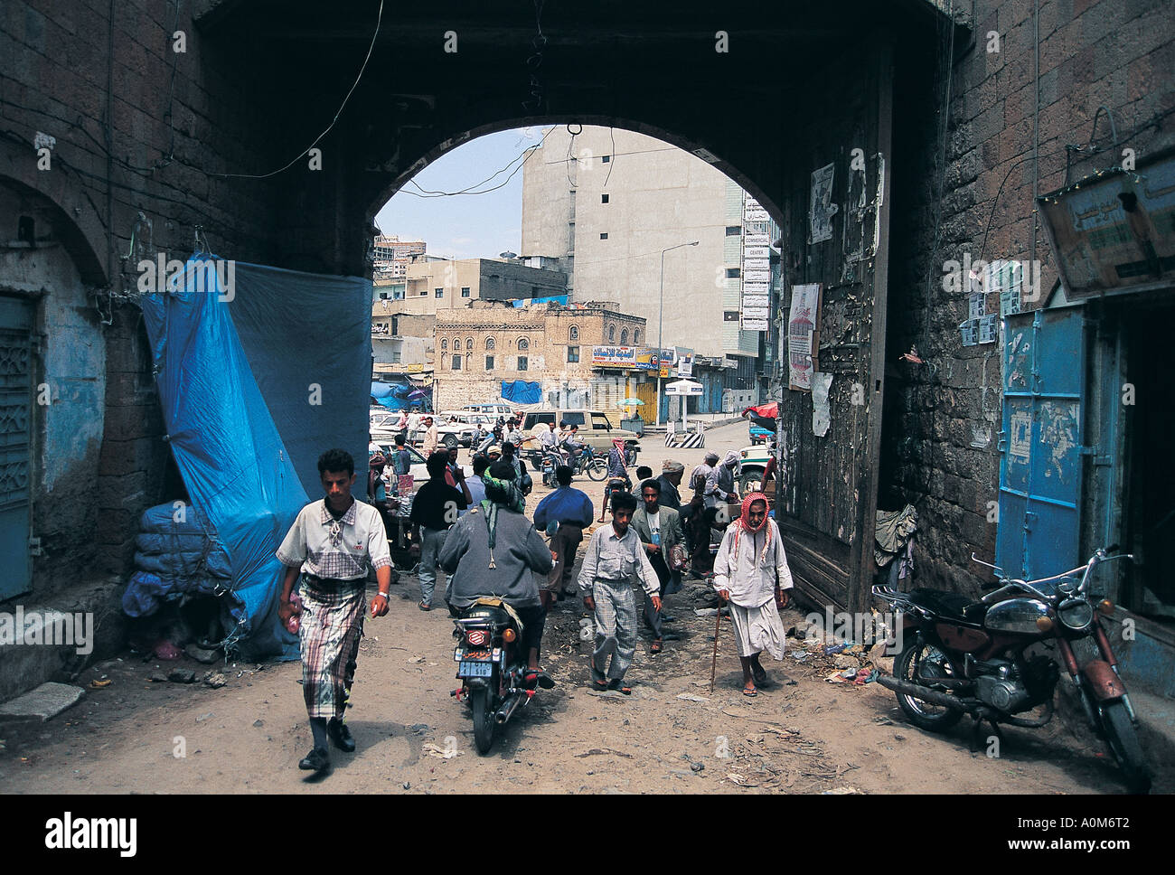 Türen der Stadt Taiz, Jemen Stockfoto