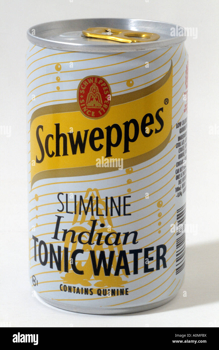 Kann von Schweppes Indian Tonic Water Stockfoto