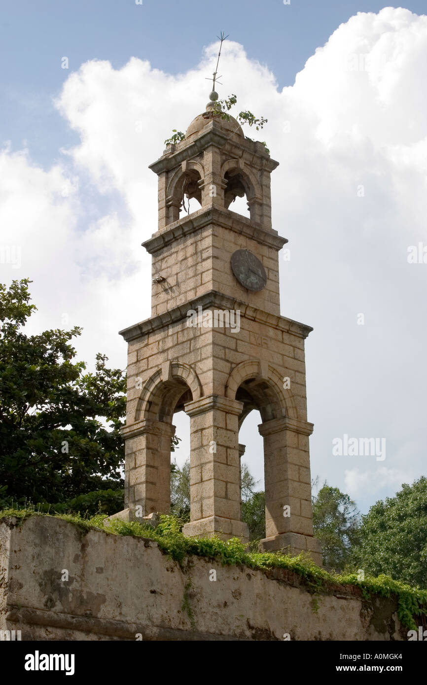 Clocktower vom niederländischen Fort. Altstadt von Negombo, Sri Lanka Stockfoto