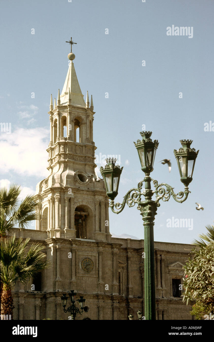 Peru-Arequipa-Kathedrale Stockfoto