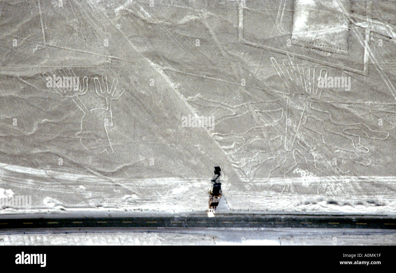 Nazca Linien Nasca Peru Südamerika Stockfoto