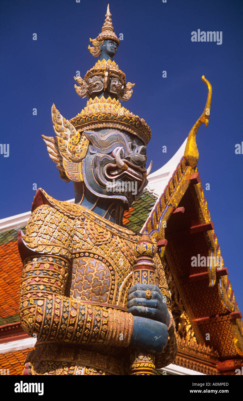 Demon Guard Grand Palace Wat Phra Kaeo, Bangkok Thailand Stockfoto
