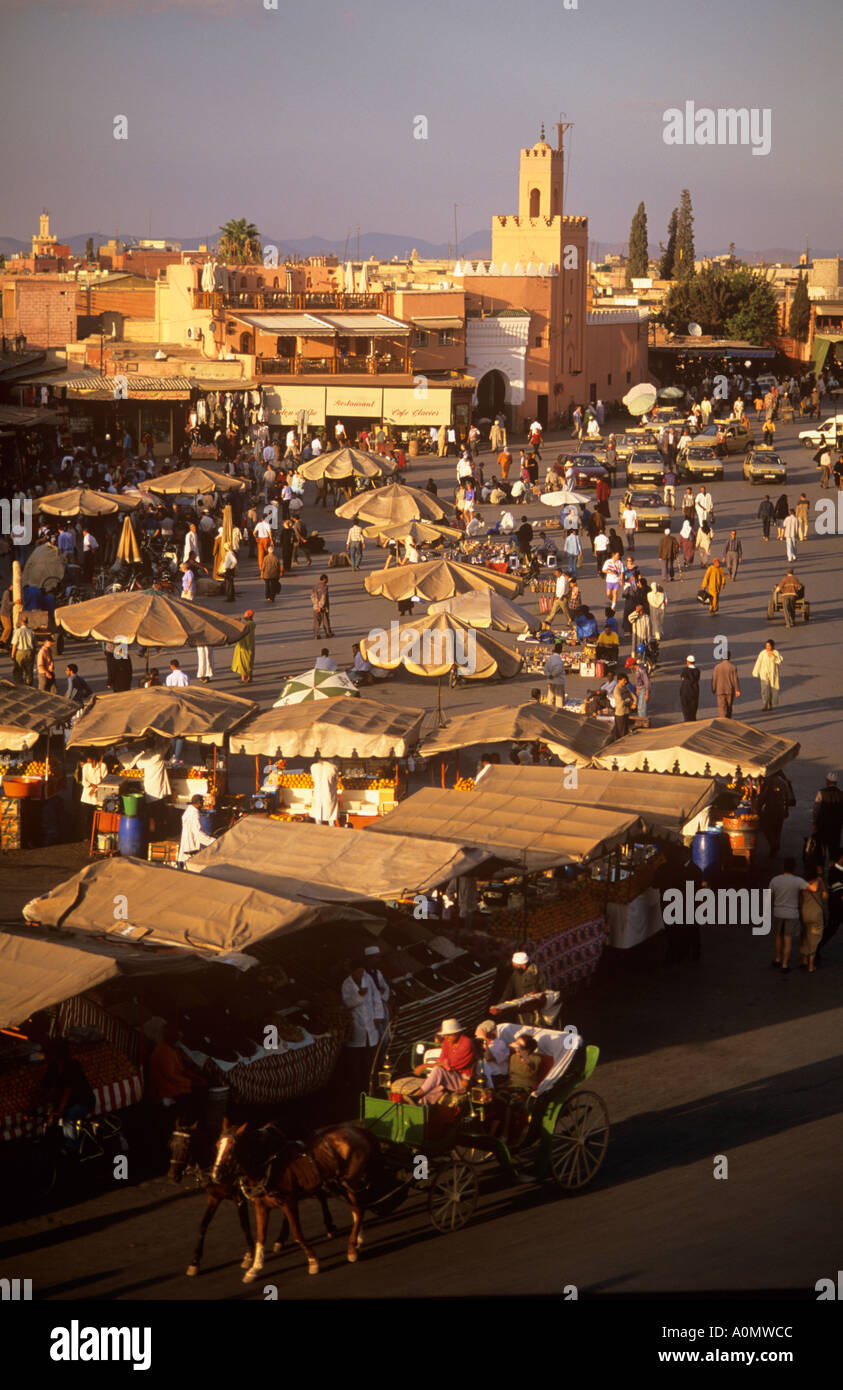 Djemaa el Fna Platz des Toten Marrakesch Marokko Stockfoto