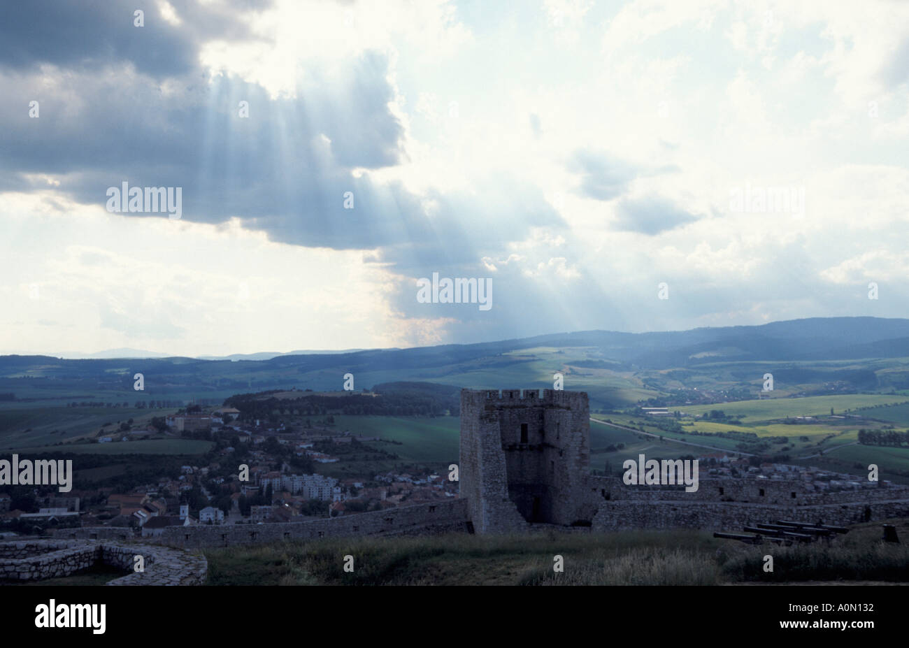 Sturm-Geist, Zipser Burg Stockfoto