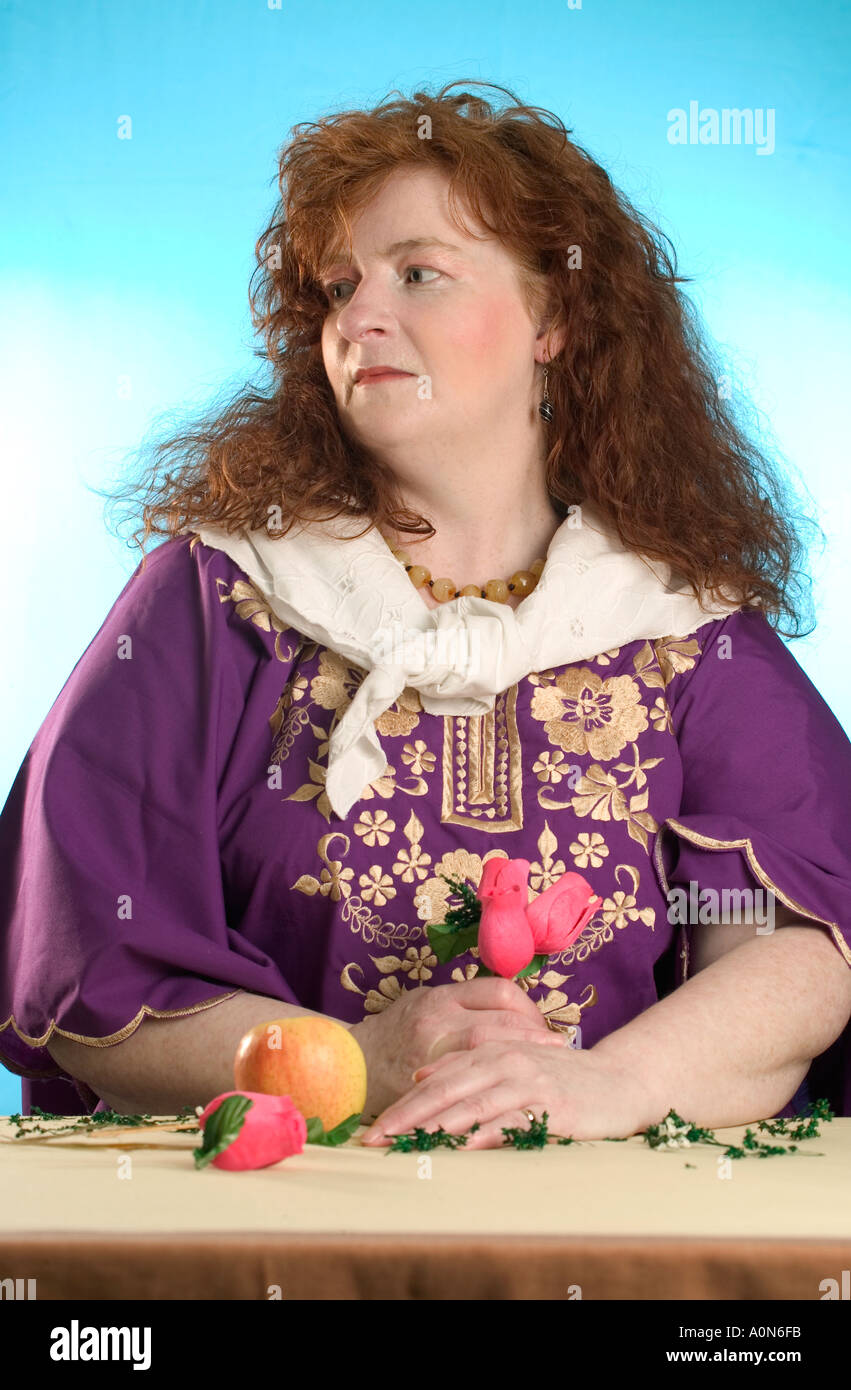Pre Raphaelite Stil malerische Porträt Stockfoto