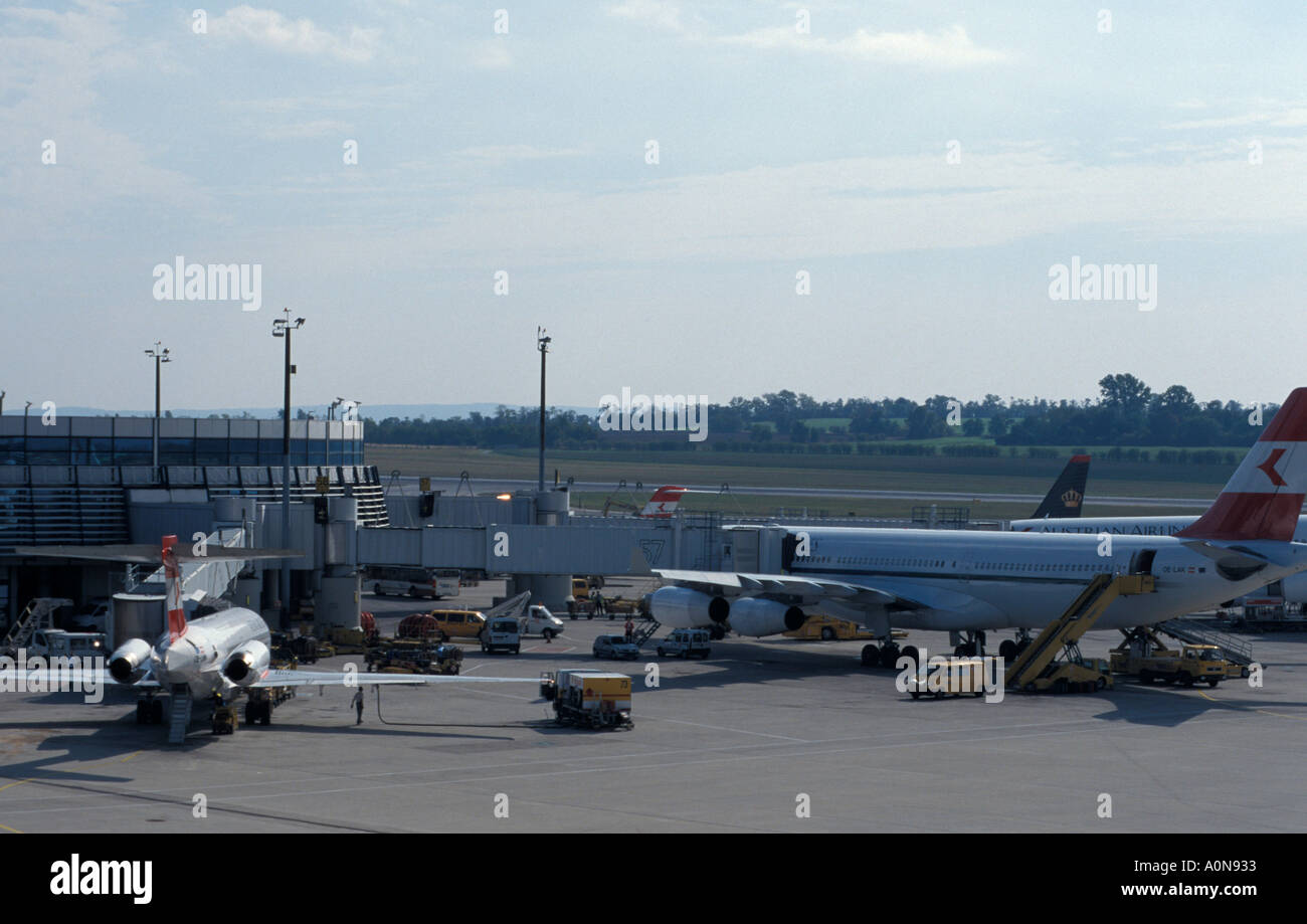 Internationalen Flughafen Wien Stockfoto