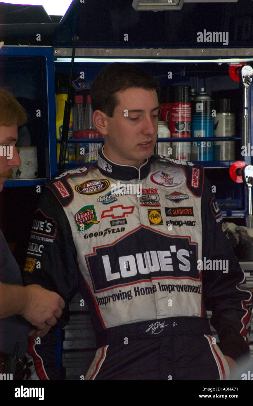 NASCAR-Fahrer Kyle Busch zu gewinnen Stockfoto