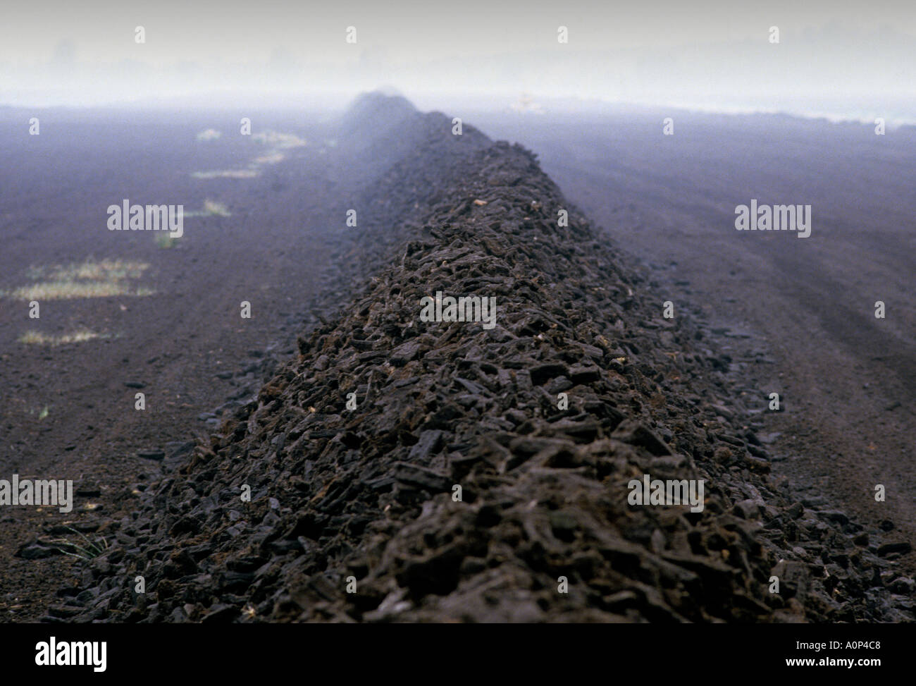 IRLAND TORF GRABEN IM WESTEN DER REPUBLIK IRLAND COPYRIGHT Stockfoto