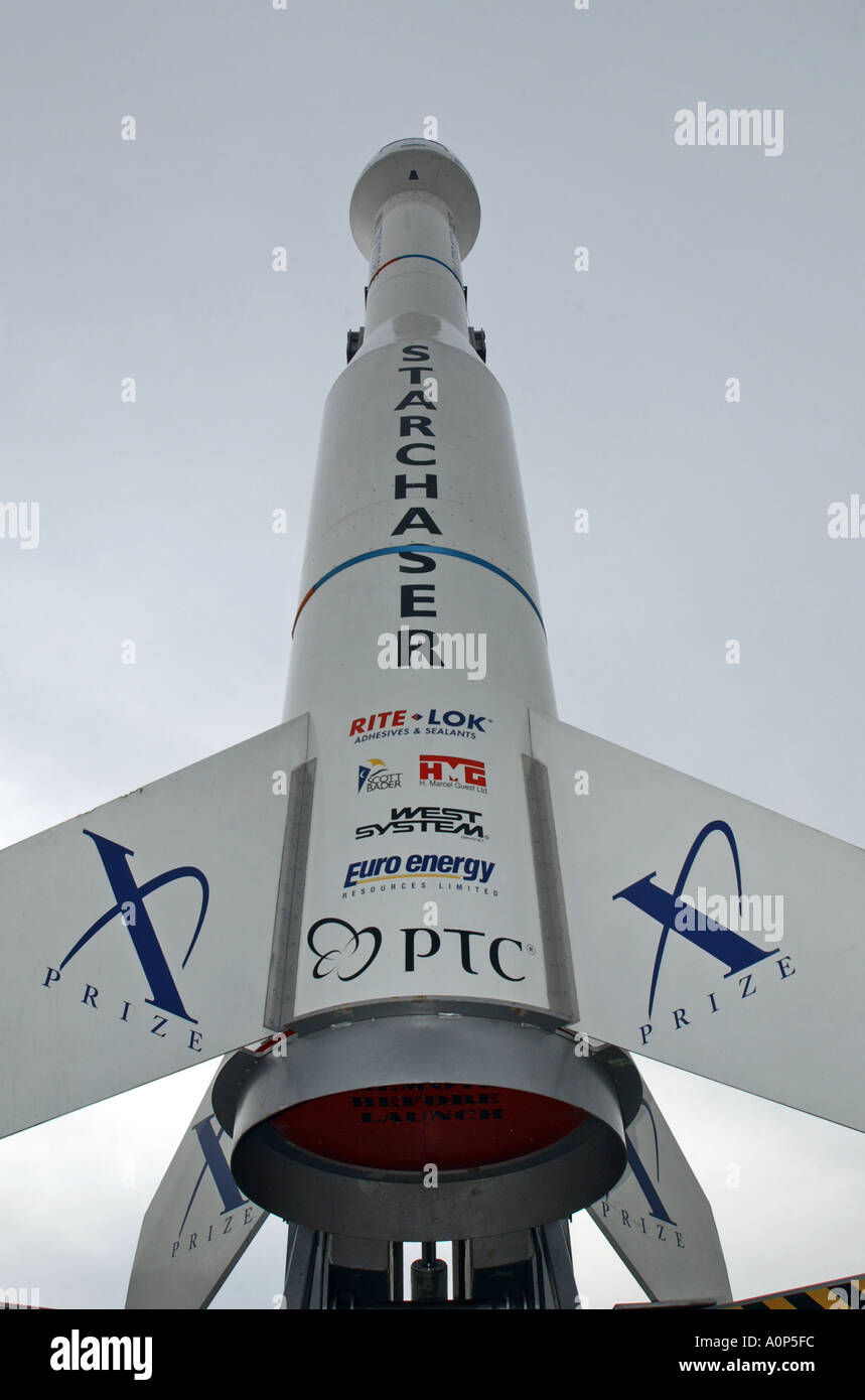 Die Starchaser Rakete während seiner Tour durch Großbritannien UK Stockfoto
