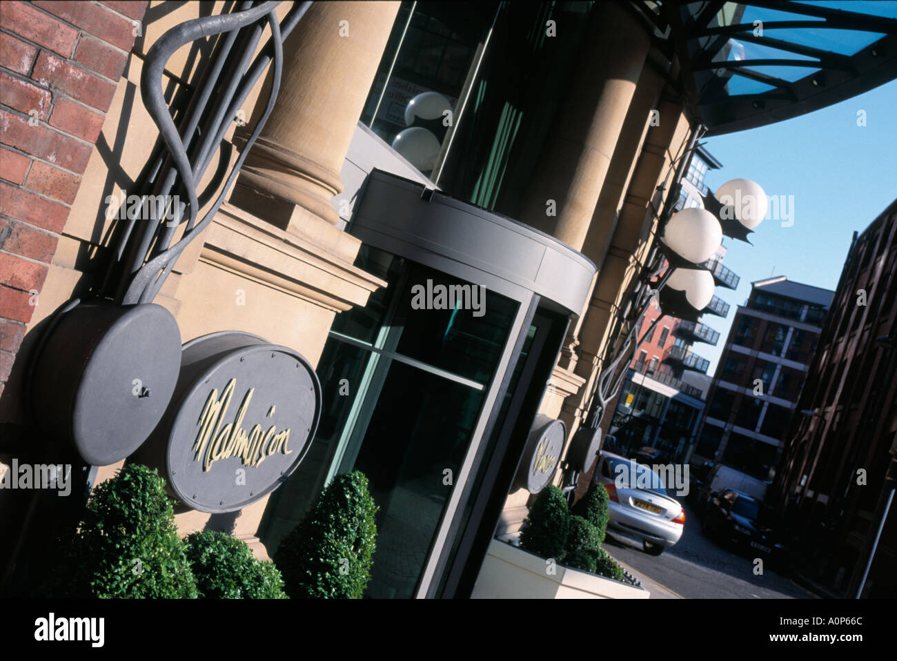 Malmaison Hotels Leeds untergebracht in den ehemaligen Büros auf souveräne Straße in der Nähe des Flussufers in Leeds Stockfoto