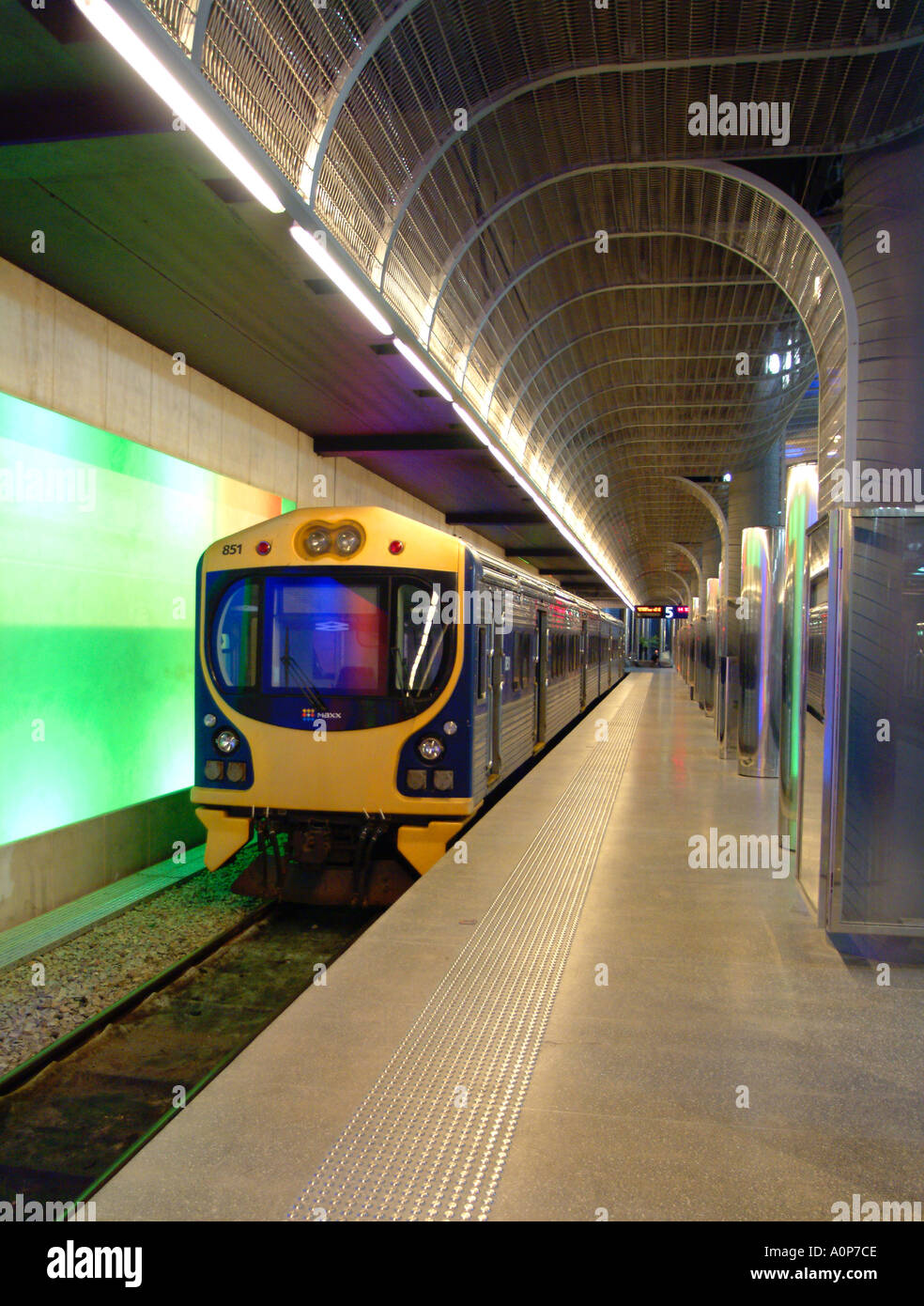 MAXX Transport Zug am Britomart Central Rail Station Auckland Neuseeland Stockfoto