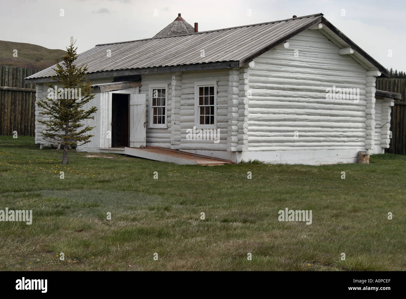 Kommissare Quartale Fort Walsh Saskatchewan Stockfoto