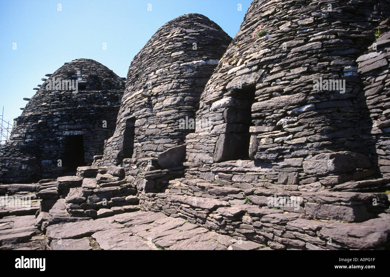 Kloster-Siedlung in Irland Michael Skellig Stockfoto