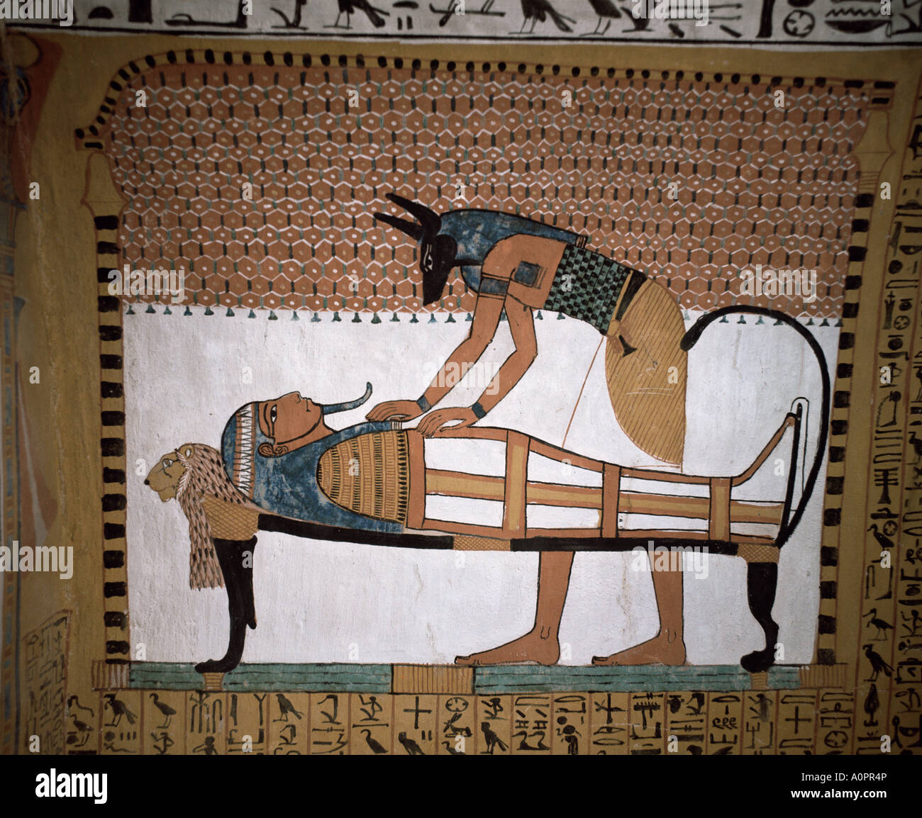 Grab des Sennedjem Deir El Medina Theben UNESCO World Heritage Site Ägypten Nordafrika Südafrika Stockfoto
