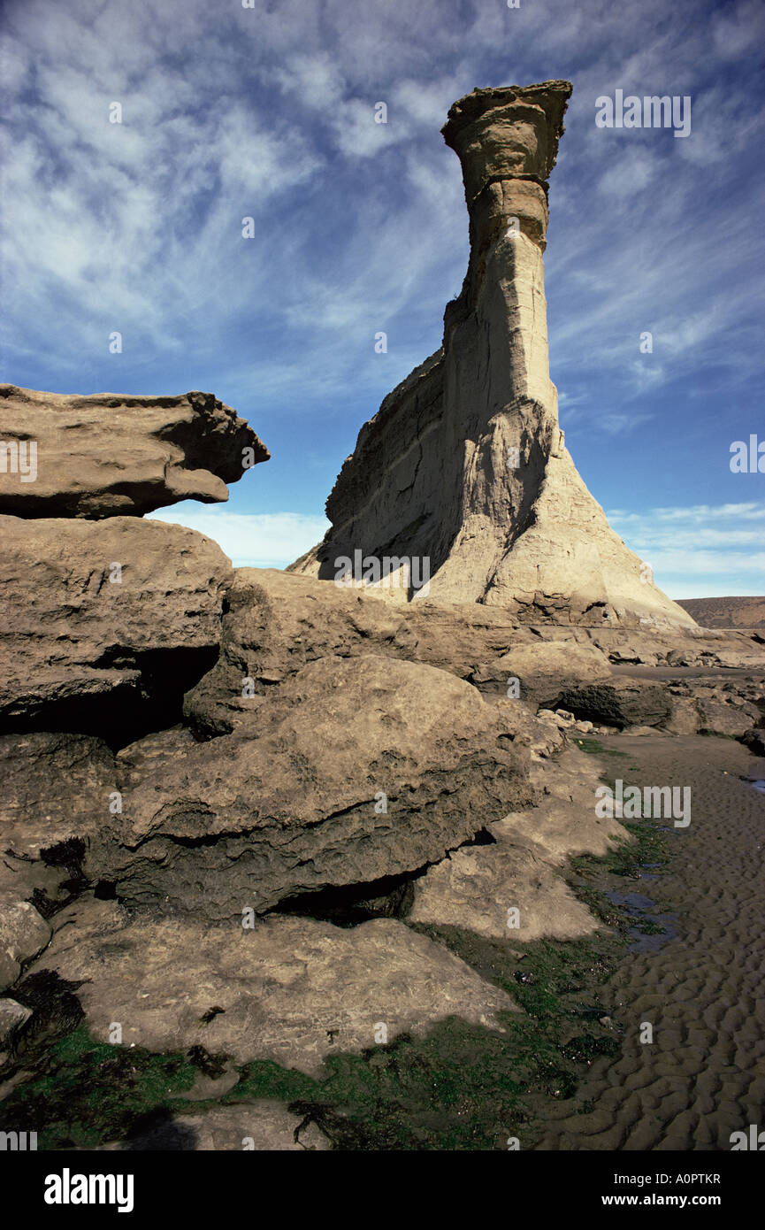 Cliff Comodoro Rivadavia-Argentinien-Südamerika Stockfoto