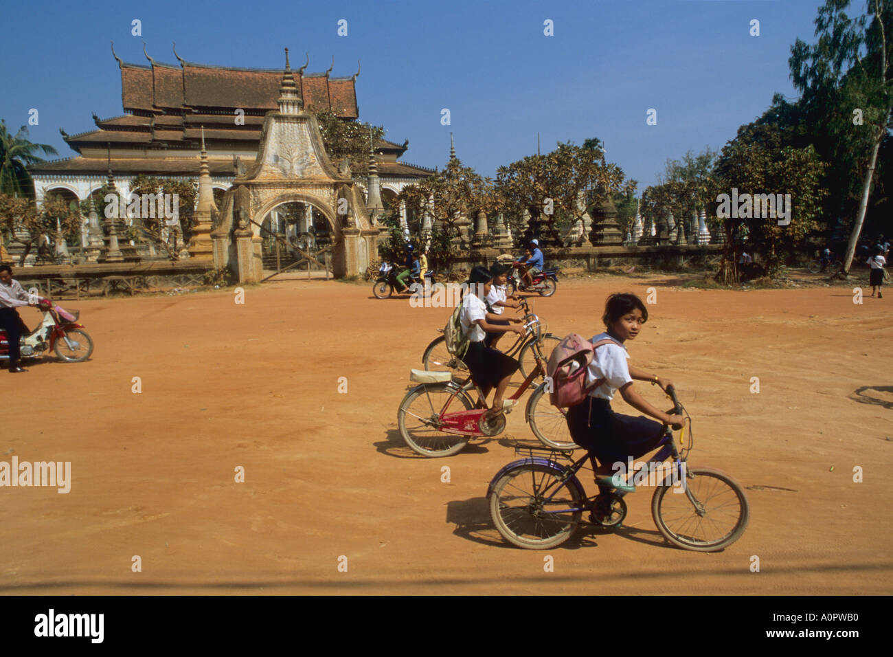 Kambodscha Siem Reap Kinder Stockfoto