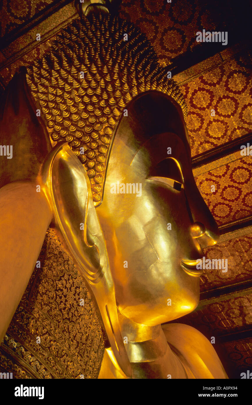 Thailand Bangkok liegenden Buddha Stockfoto