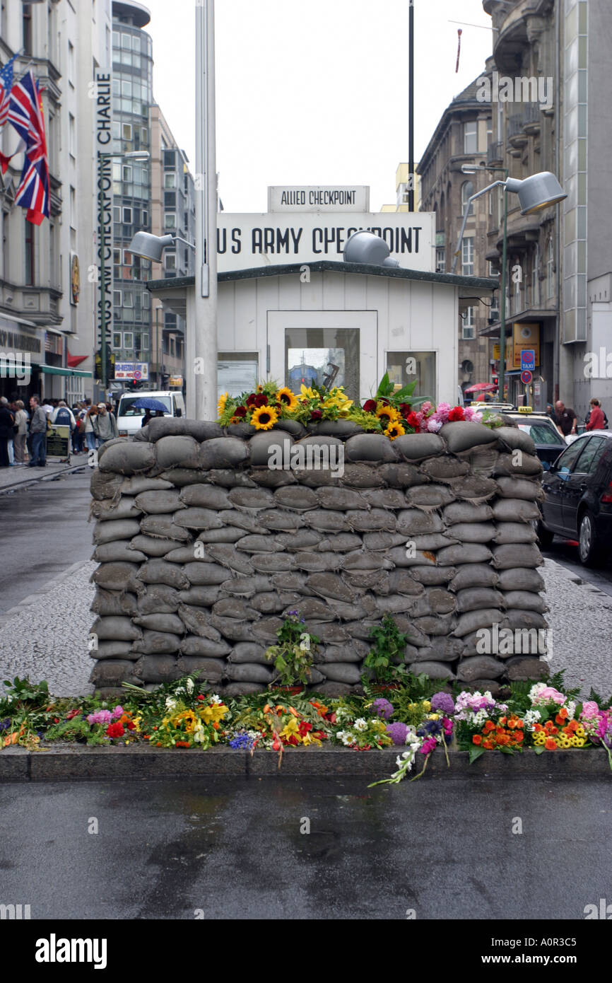 Checkpoint Charlie in Berlin Deutschland Stockfoto