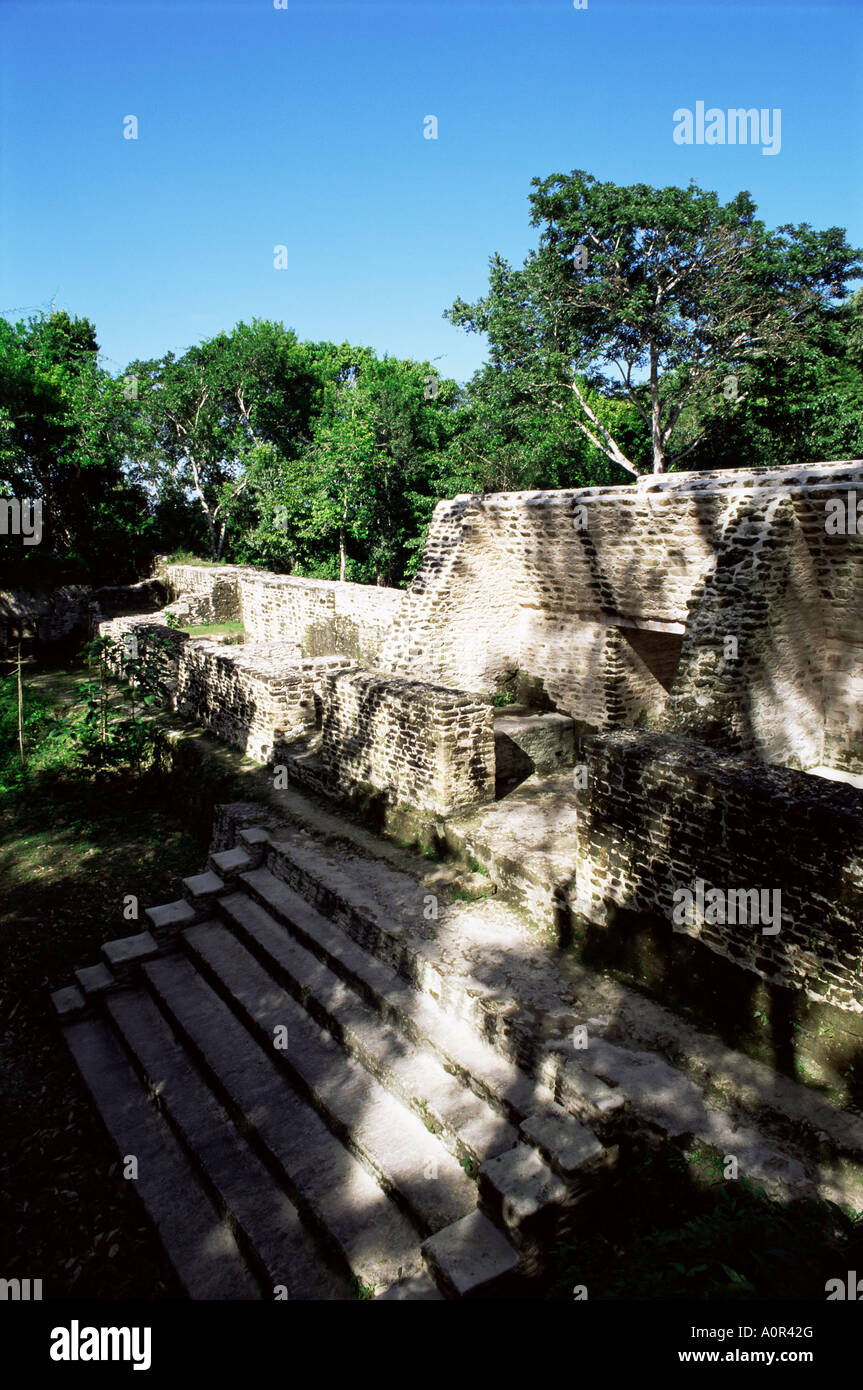 Struktur 1 Cahal Pech Belize in Mittelamerika Stockfoto