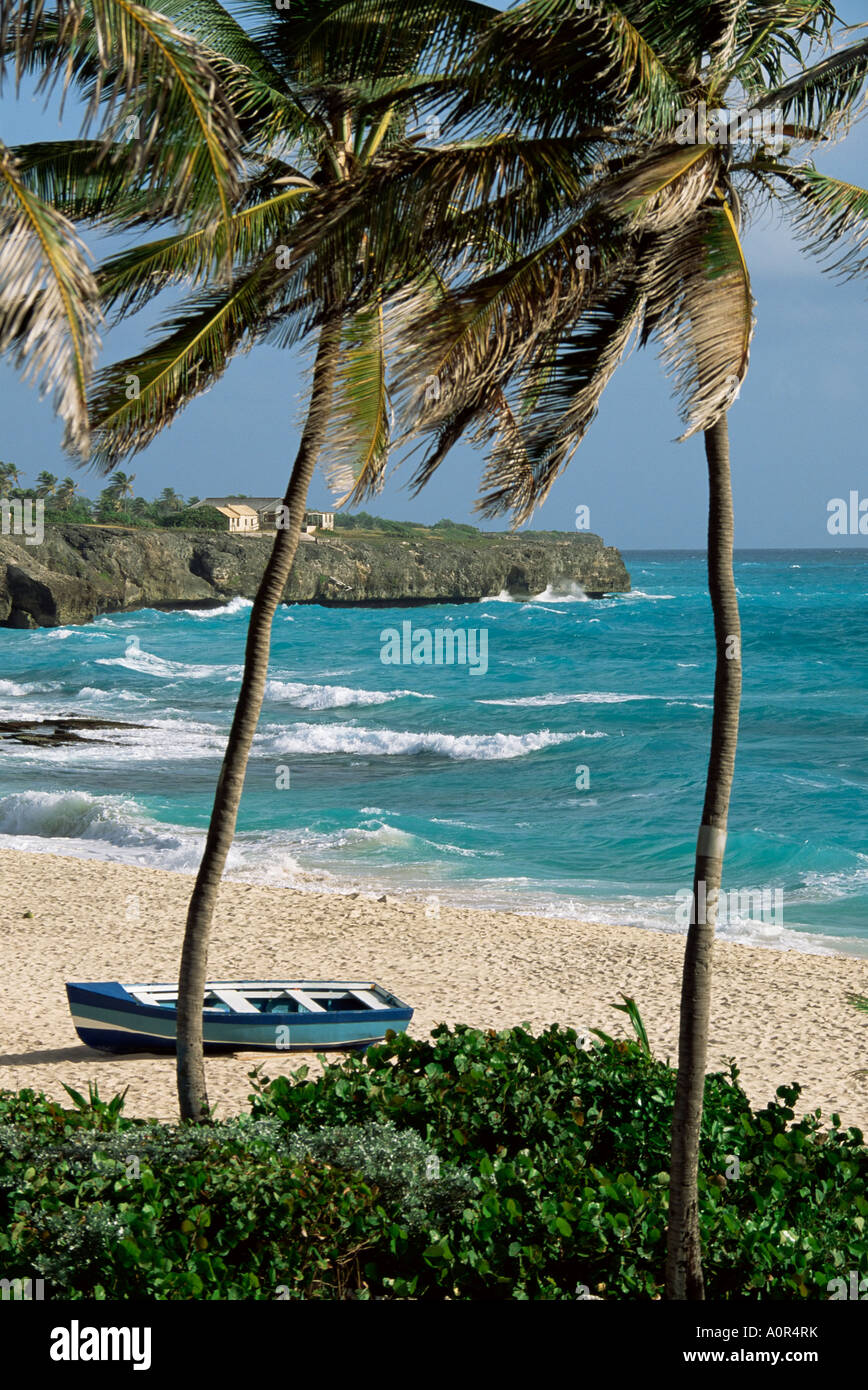 Sam Lords Castle Palmen und Strand Barbados-West Indies-Karibik-Mittelamerika Stockfoto