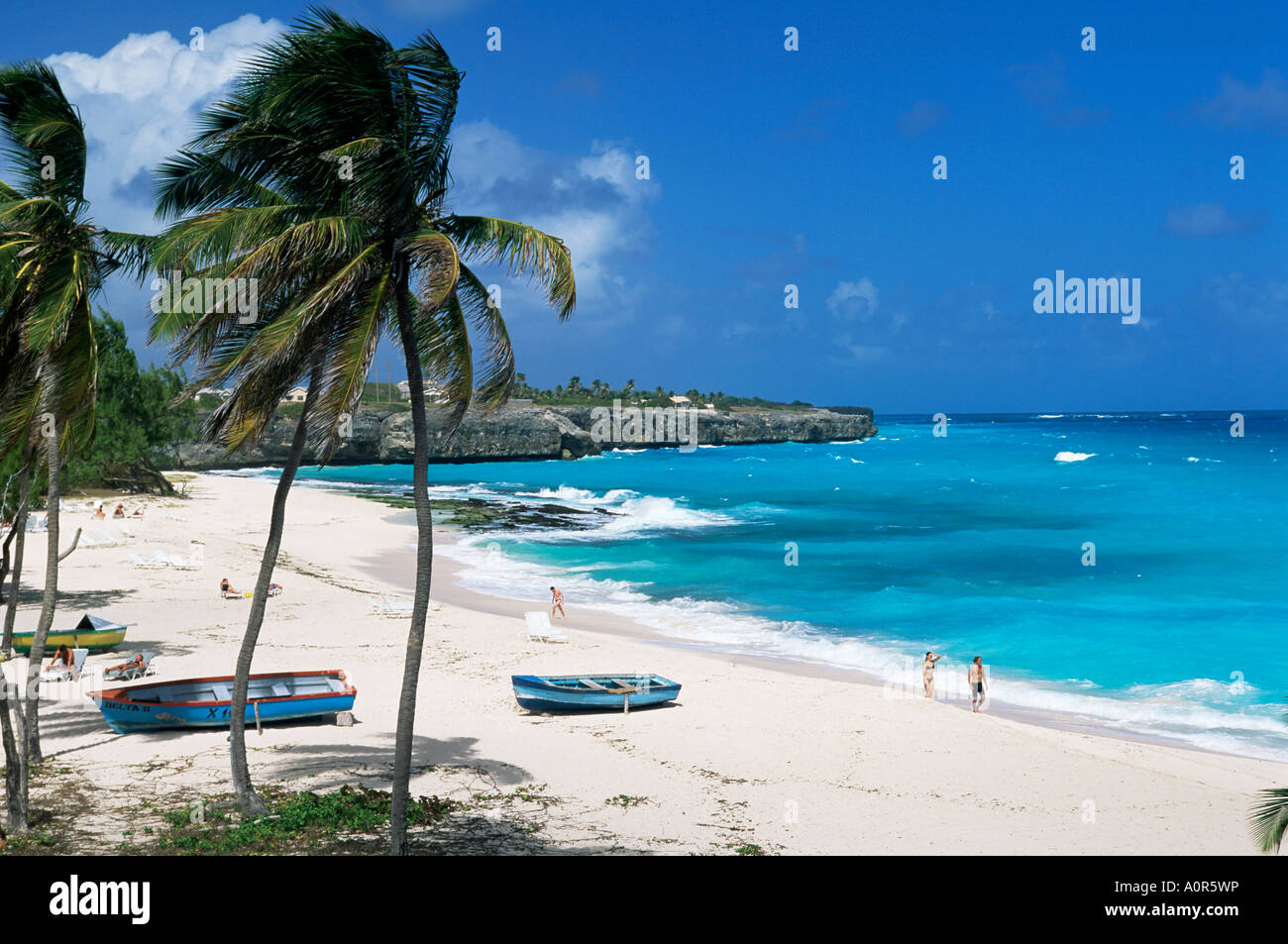 Sam Lords Beach Barbados West Indies Karibik Mittelamerika Stockfoto