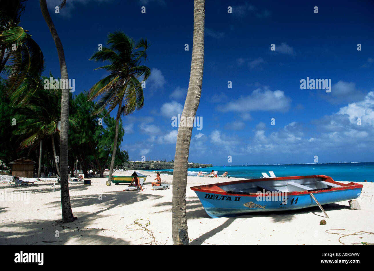 Sam Lords Beach Barbados West Indies Karibik Mittelamerika Stockfoto