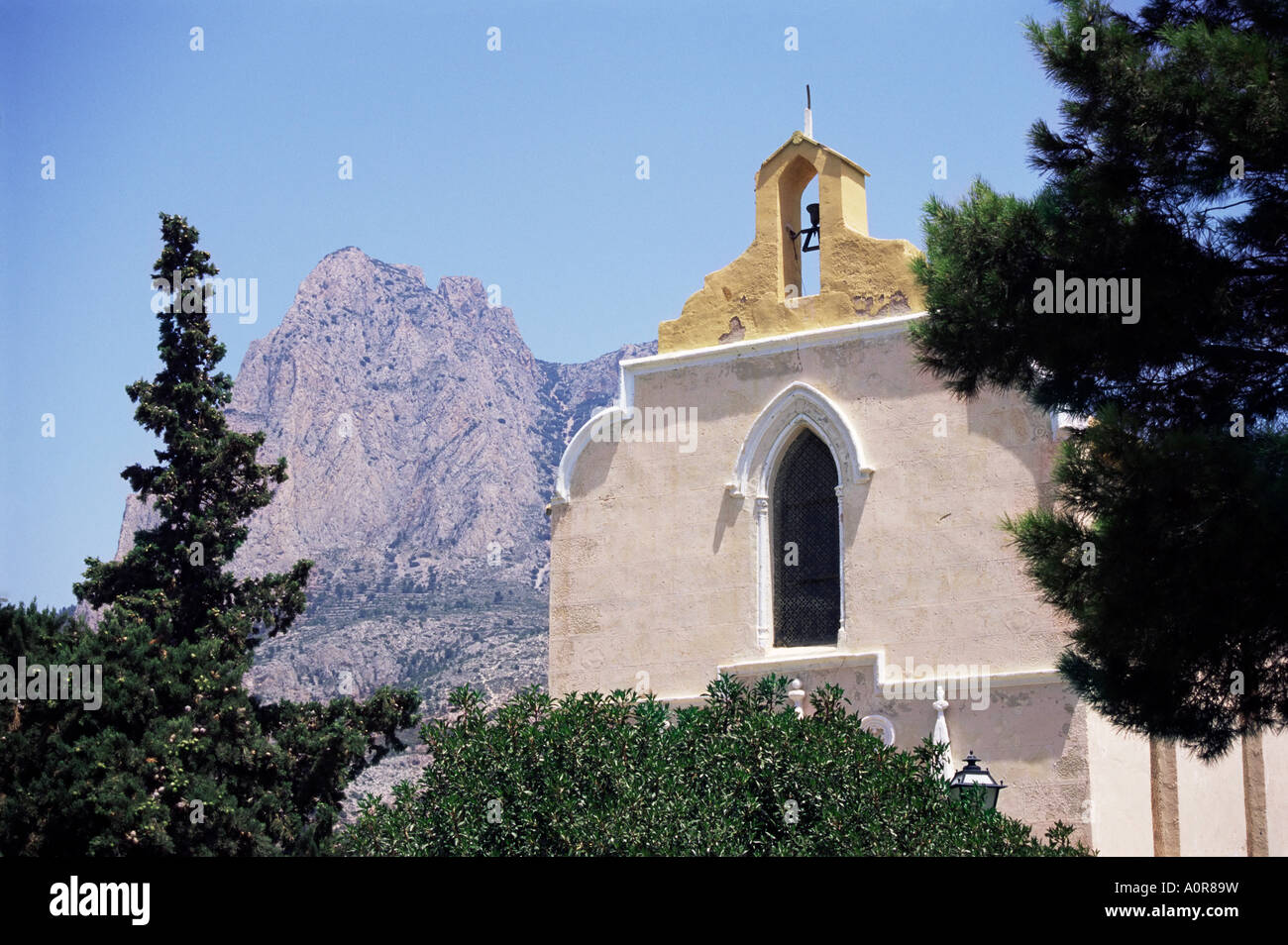 Bereich Dorf Guadalest Costa Blanca Valencia Spanien Europa Stockfoto