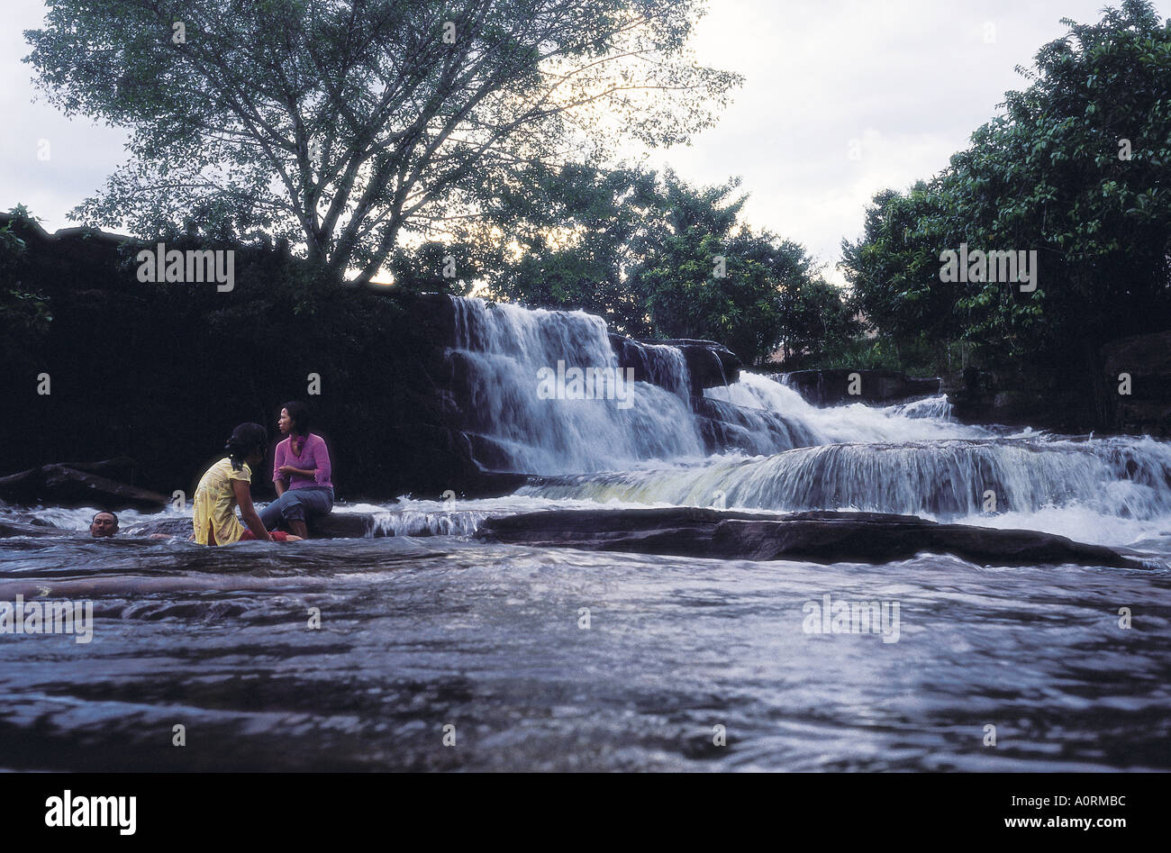 Kbal Chhay Wasserfälle Sihanoukville Kambodscha Stockfoto