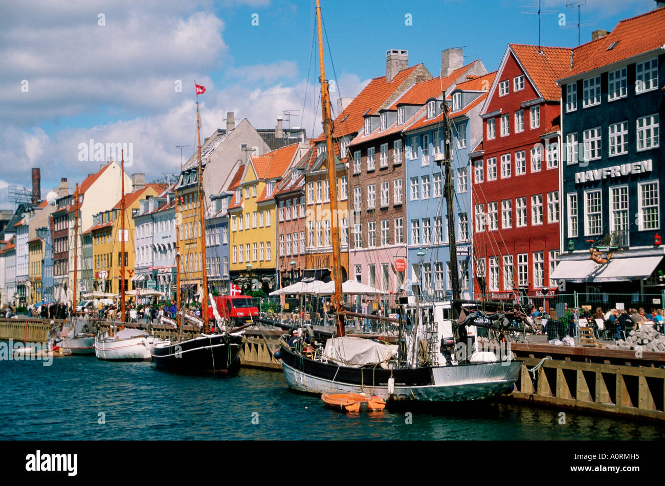 Schiffe im Hafen / Kopenhagen / Schiffe Im Hafen Stockfoto