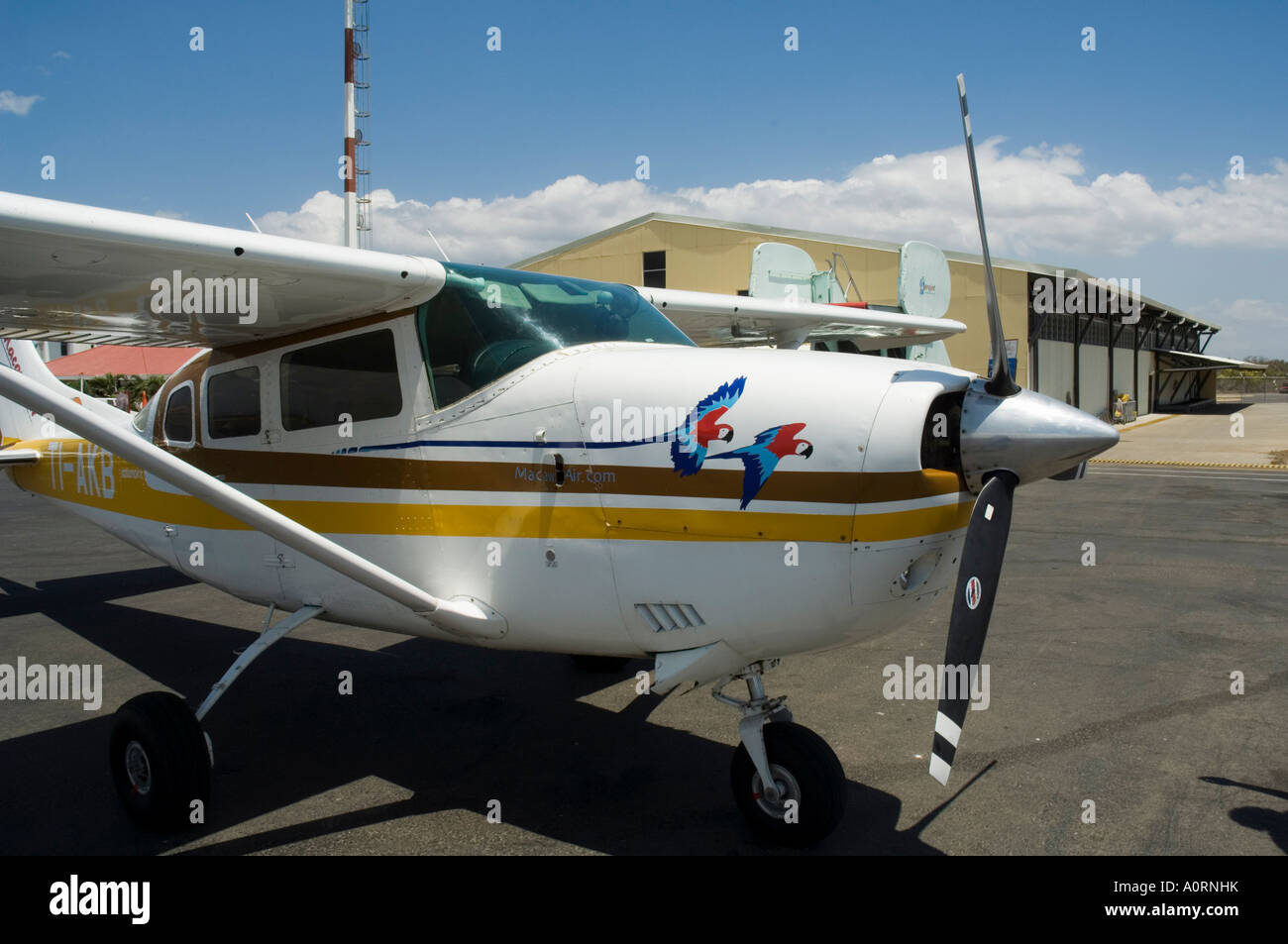 Light Aircraft charter-Service für kleine Start-und Landebahnen auf Westküste Liberia Flughafen Costa Rica Mittelamerika Stockfoto