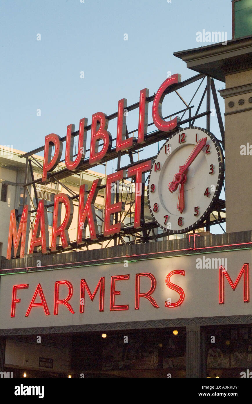 Pikes Market Seattle Washington Zustand Vereinigte Staaten von Amerika-Nordamerika Stockfoto