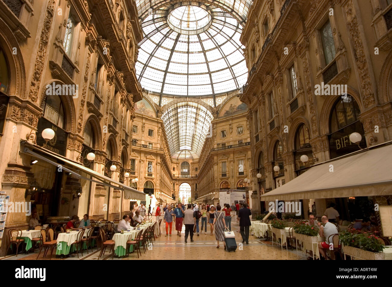 Galleria Vittorio Emanuele Milan Lombardei Italien Europa Stockfoto