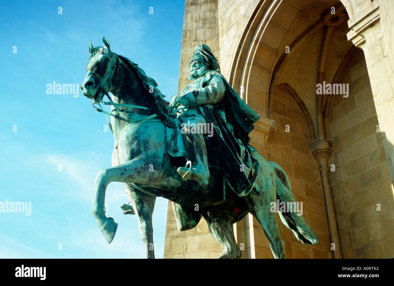 Denkmal von Kaiser Wilhelm / Kaiser-Wilhelm-Denkmal Stockfoto