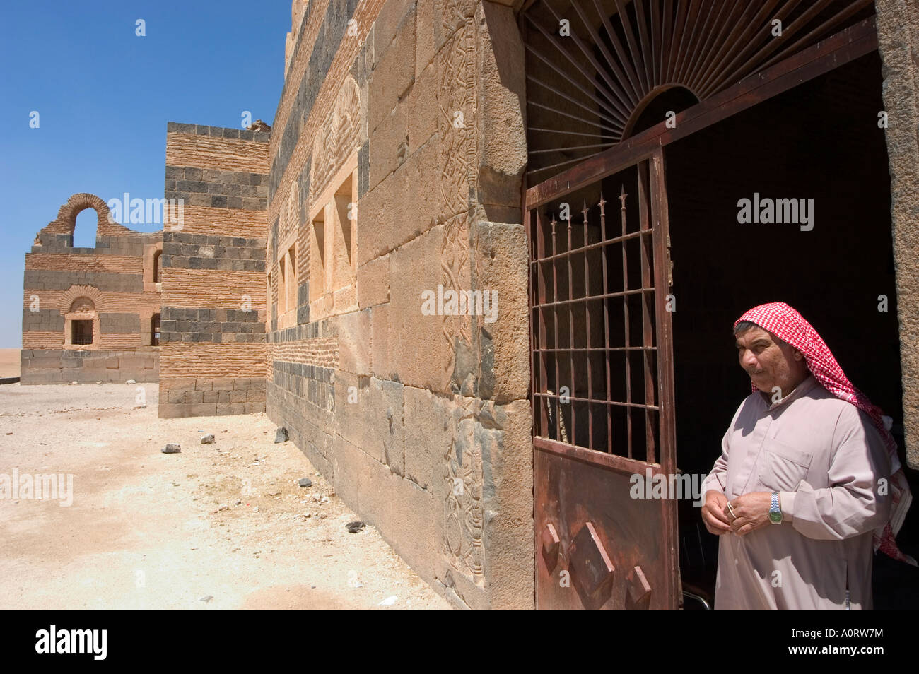 Warden Ben Wordan Burgruine in der Nähe von Hama Syrien Naher Osten Stockfoto