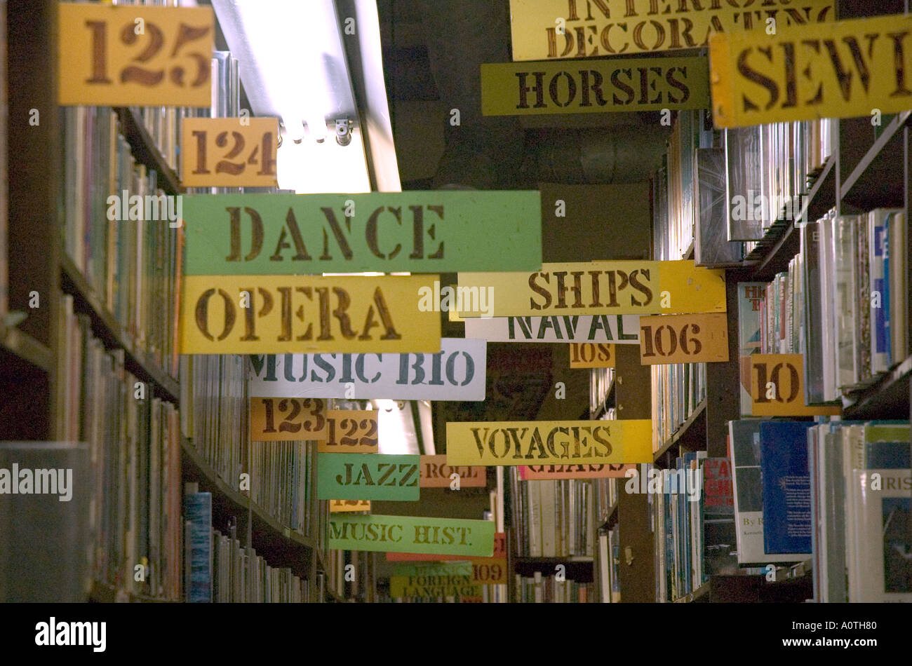 Szene aus innen Book City ein Second-Hand Buchladen am Hollywood Boulevard Stockfoto