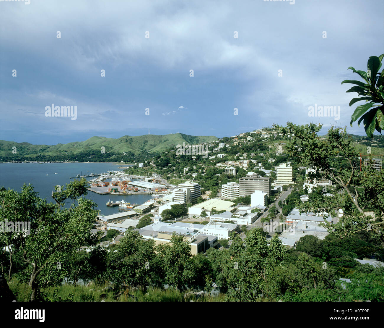 Stadt von Port Moresby Stockfoto