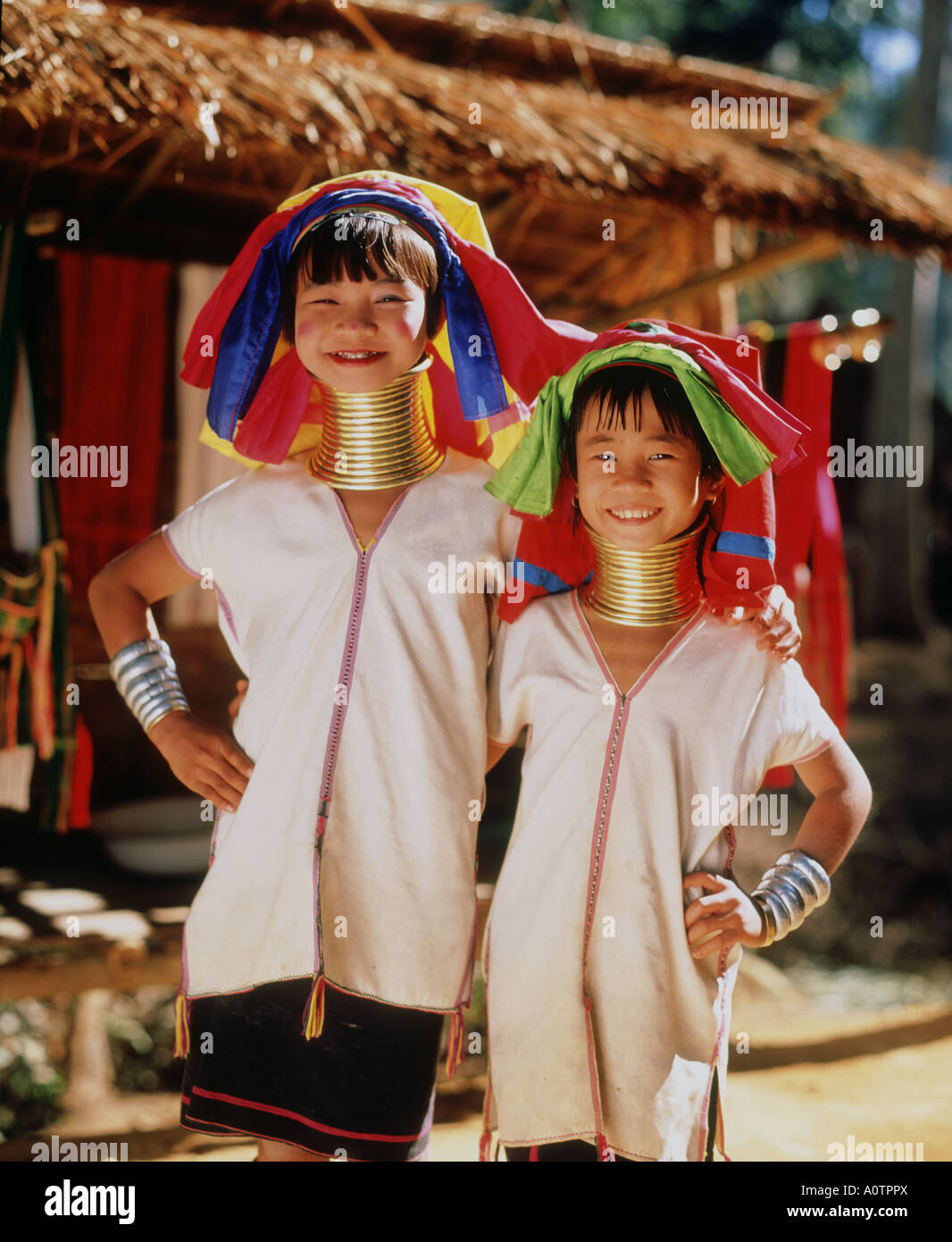 PA Dong Karen Tribe Menschen Modell veröffentlicht Stockfoto