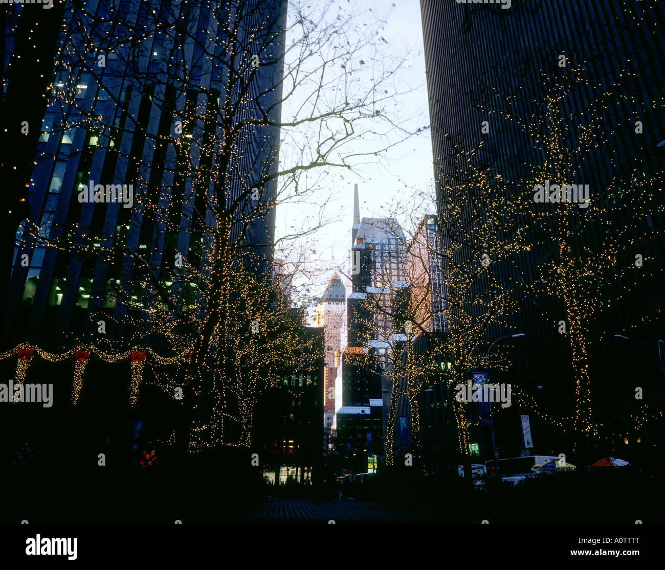 Weihnachten im Lincoln Center Stockfoto