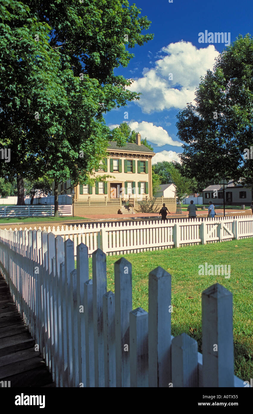 Lincolns Hause in Lincoln nach Hause National Historic Site National Park Service Springfield, Illinois Stockfoto