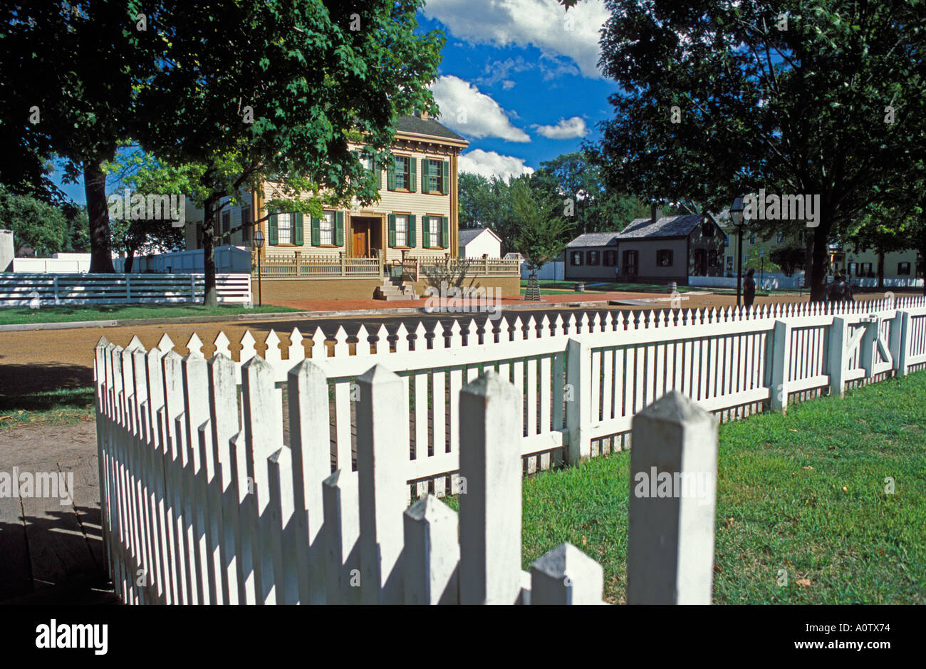 Lincolns Hause in Lincoln nach Hause National Historic Site National Park Service Springfield, Illinois Stockfoto
