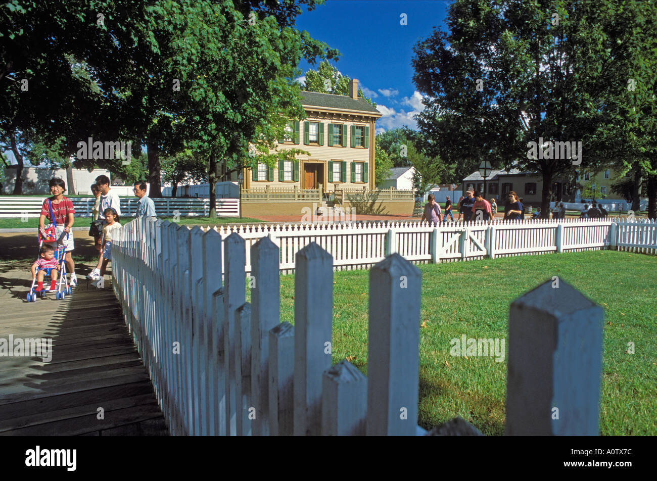 Lincolns Hause in Lincoln nach Hause National Historic Site National Park Service Springfield, Illinois Stockfoto